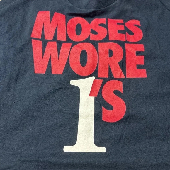 Rare  NIKE Men's Blue T- Shirt Moses Malone Promo AF1 size 3XL NWT - Picture 15 of 15